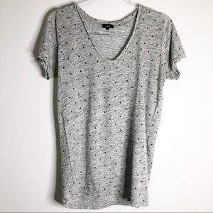 Rails Gray Short Sleeve Star T-Shirt Medium